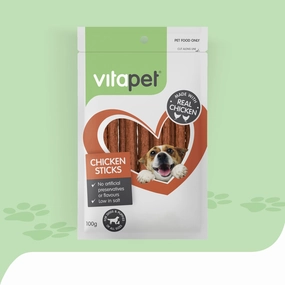 VitaPet - JerHigh Chicken Sticks Dog Treats (100g)