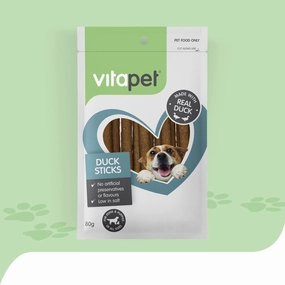 VitaPet - JerHigh Duck Sticks Dog Treats (80g)