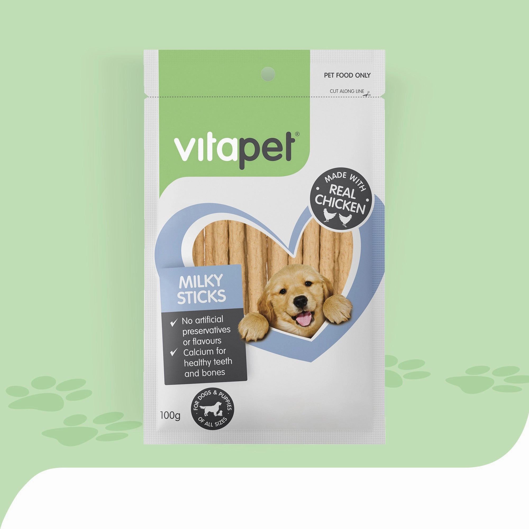 VitaPet - JerHigh Milky Sticks Dog Treats (100g)