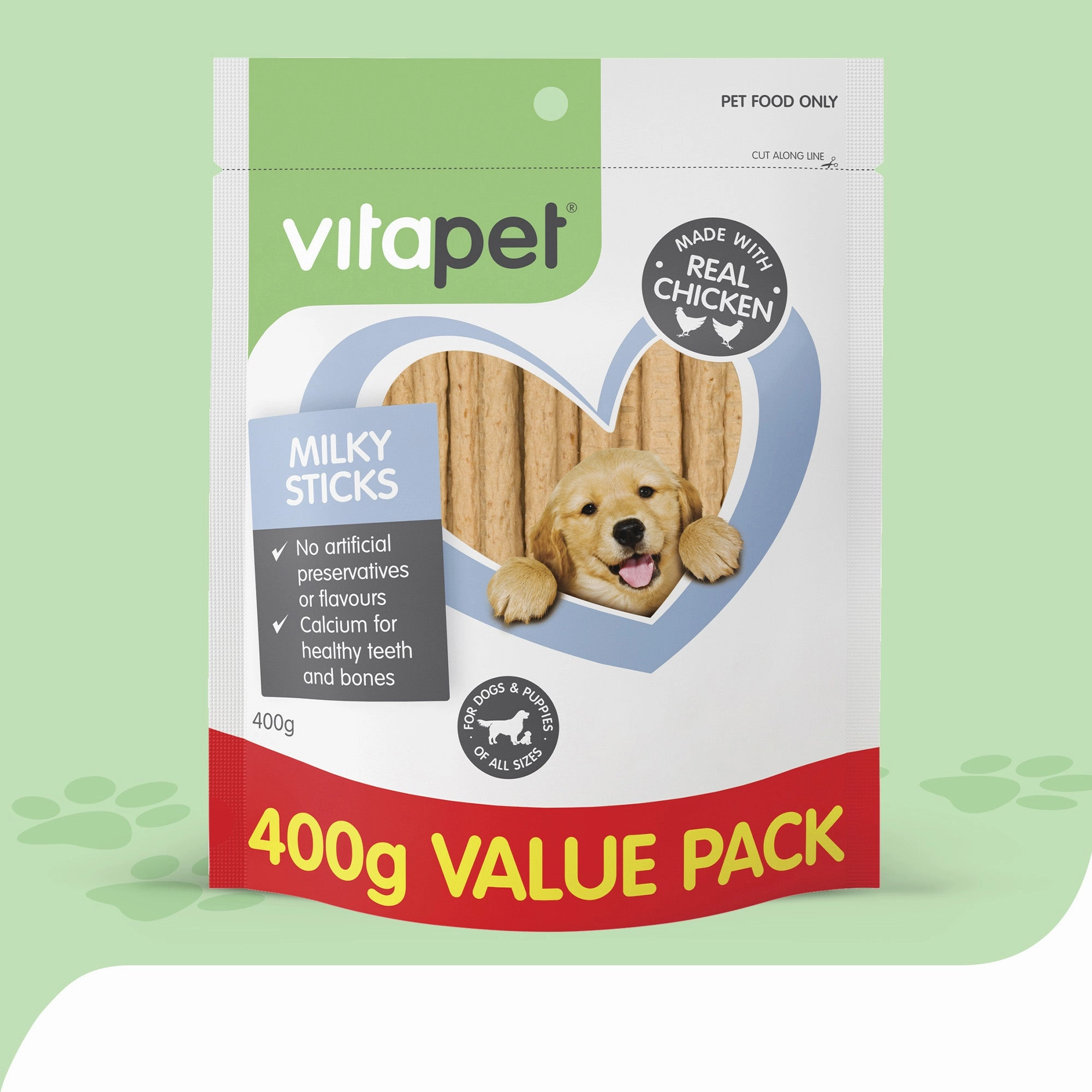 VitaPet - JerHigh Milky Sticks Dog Treats (400g)