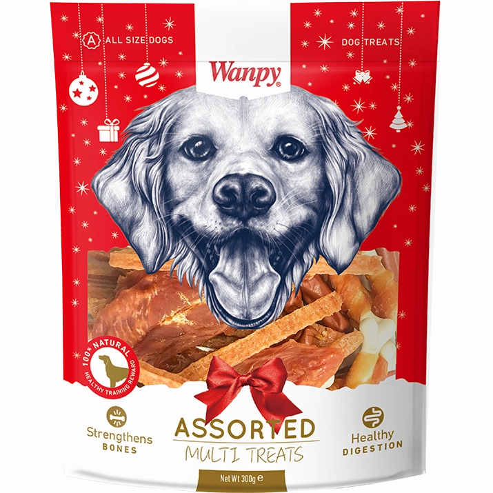 Wanpy Dog Assorted Multi Treats Pack 300g