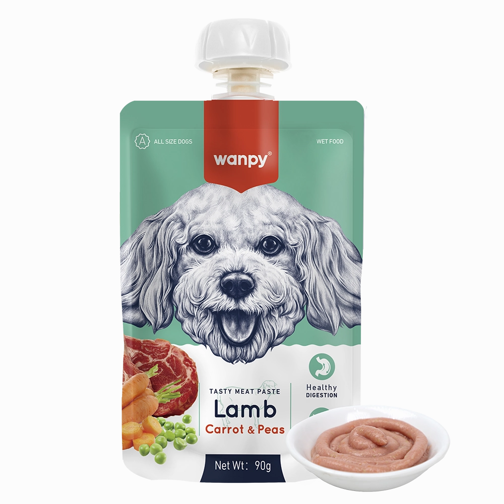 Wanpy Dog Tasty Meat Paste Lamb Carrot & Peas 90g