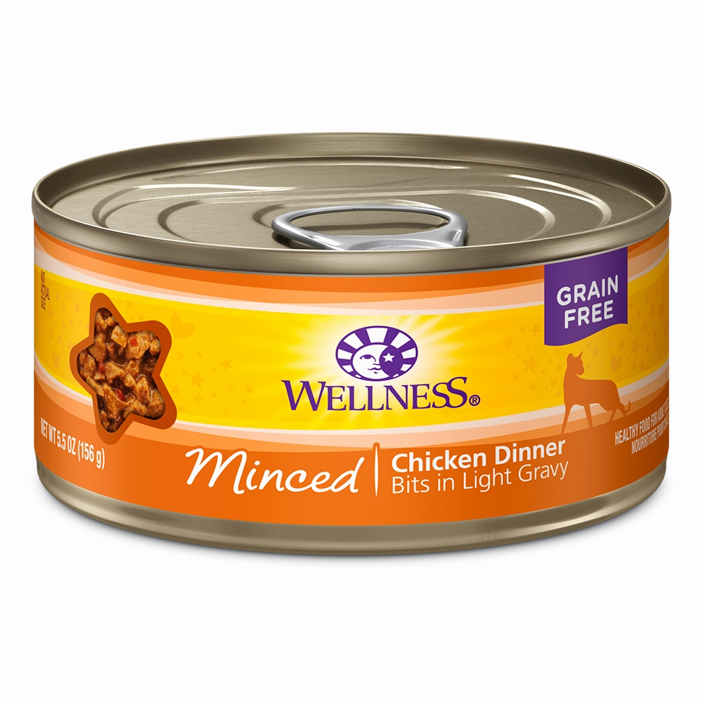 Wellness Cat Grain Free Minced Chicken Dinner 5.5oz