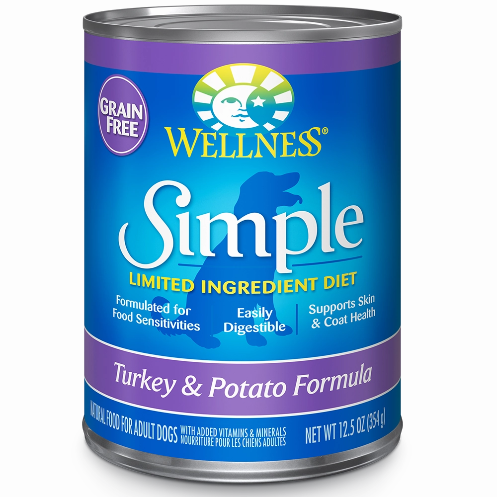 Wellness Dog Simple Grain-Free Turkey & Potato Formula 12.5oz