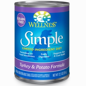Wellness Dog Simple Grain-Free Turkey & Potato Formula 12.5oz