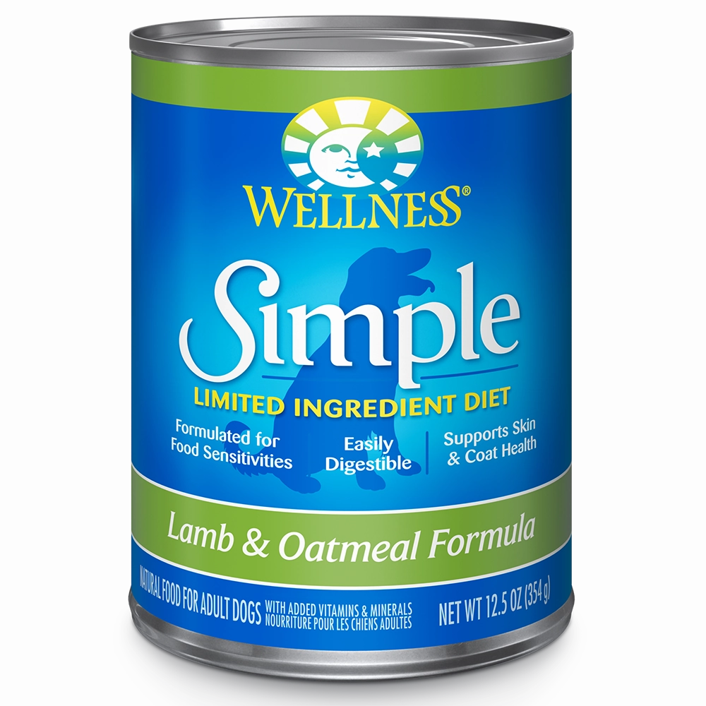 Wellness Dog Simple Lamb & Oatmeal Formula 12.5oz
