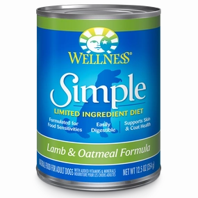 Wellness Dog Simple Lamb & Oatmeal Formula 12.5oz