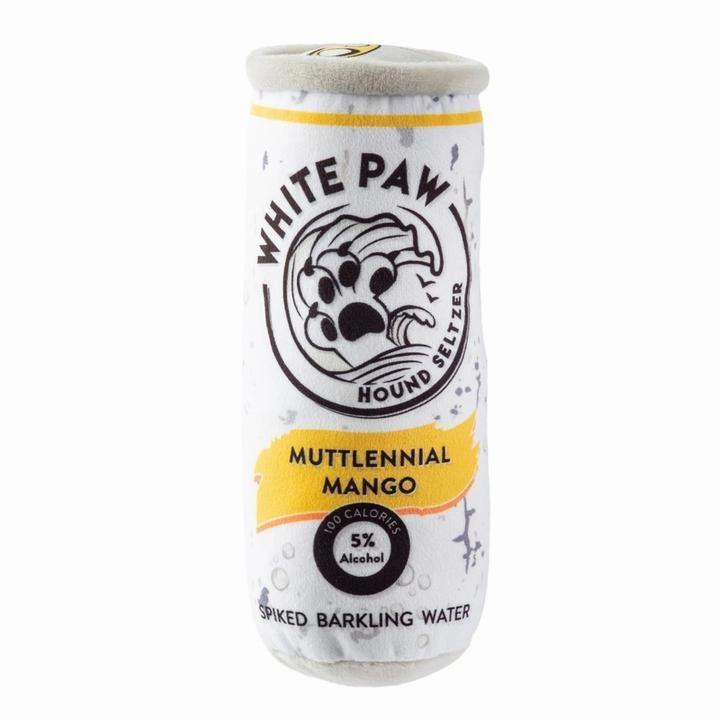 White Paw Muttlenial Mango Dog Toy
