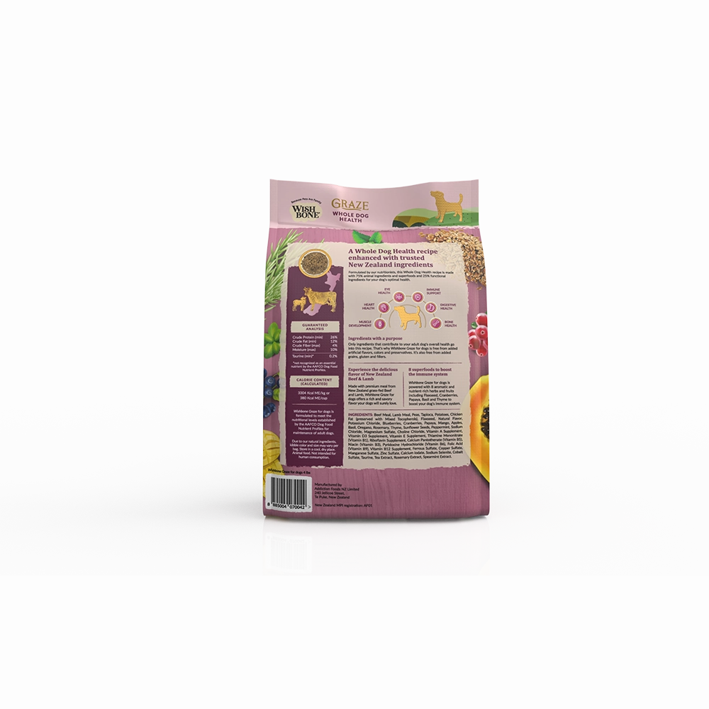 Wishbone Dog Graze Beef & Lamb Grain Free 4lb
