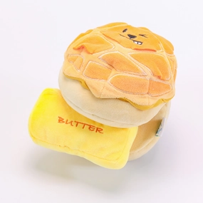 Woof Buttered Pineapple Bun, Nosework Interactive Plush Dog Toy