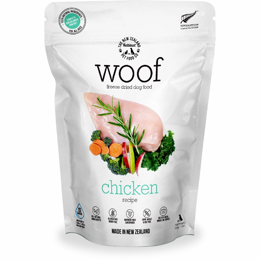 Woof Freeze-Dried Raw Chicken Dog Food 280g