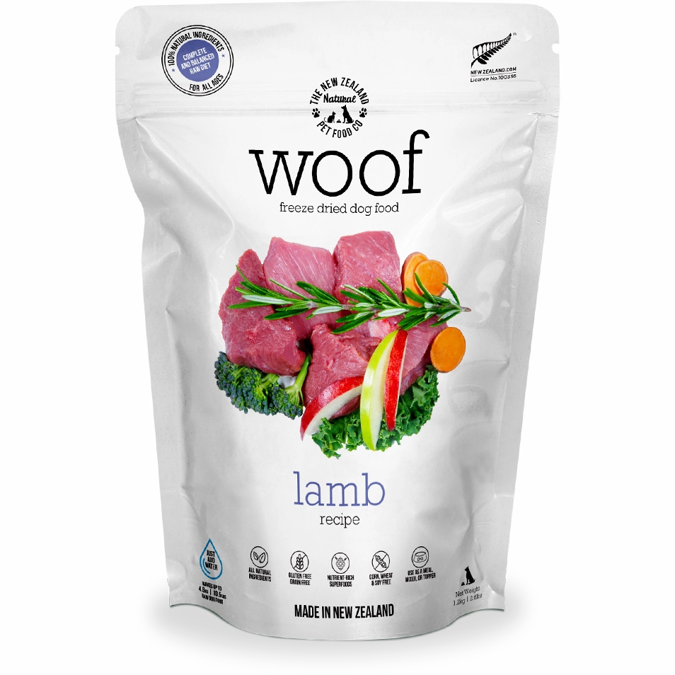 Woof Freeze-Dried Raw Lamb Dog Food 1kg