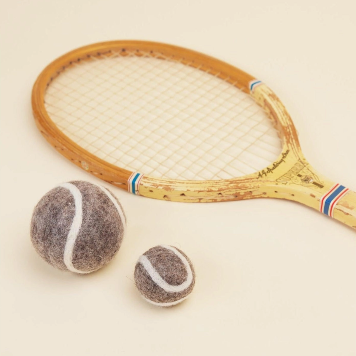 Wool Tennis Ball Dog Toy