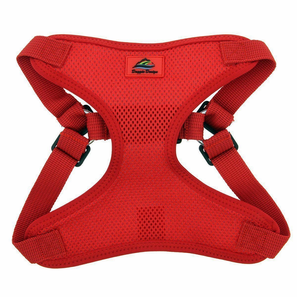 Wrap And Snap Choke Free Dog Harness Flame Red