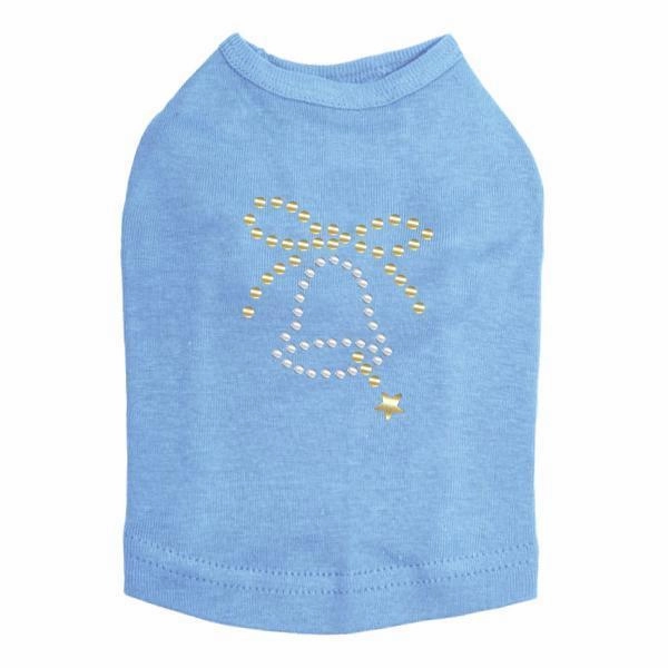Xmas Bell Rhinestone Dog Tank