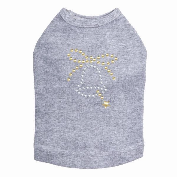 Xmas Bell Rhinestone Dog Tank