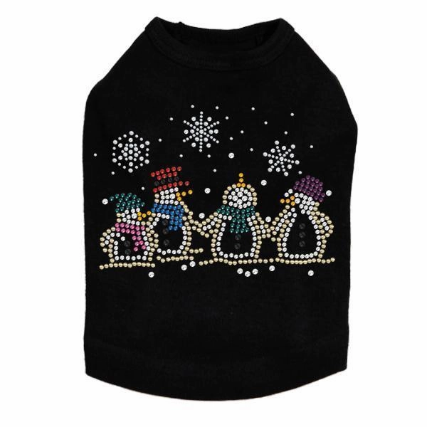 Xmas Carols Rhinestone Dog Tank