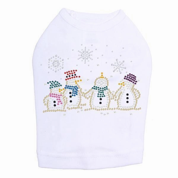 Xmas Carols Rhinestone Dog Tank
