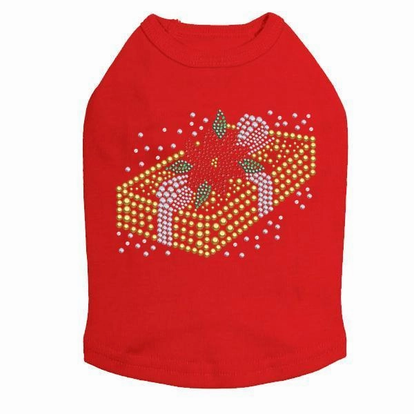 Xmas Gift Rhinestone Dog Tank