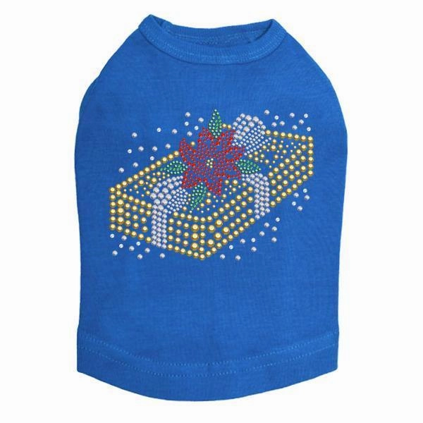 Xmas Gift Rhinestone Dog Tank