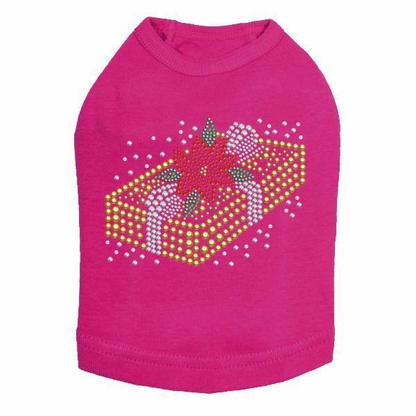Xmas Gift Rhinestone Dog Tank