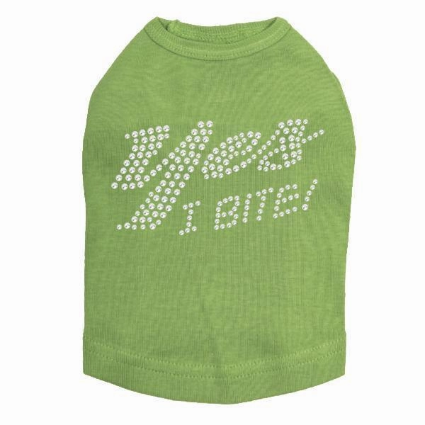 Yes I Bite Rhinestone Dog Tank