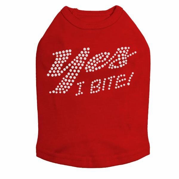 Yes I Bite Rhinestone Dog Tank