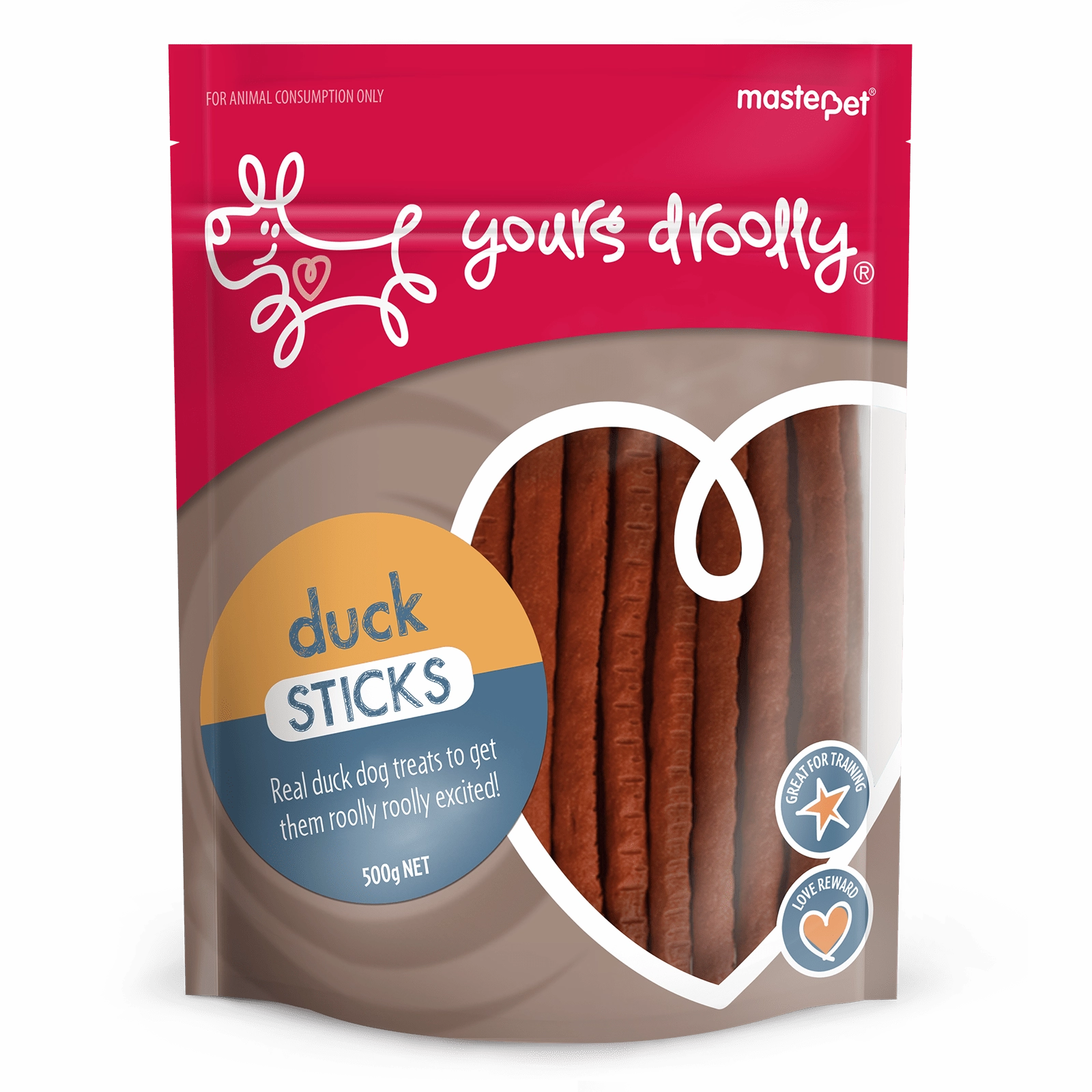 Yours Droolly Duck Sticks Dog Treat