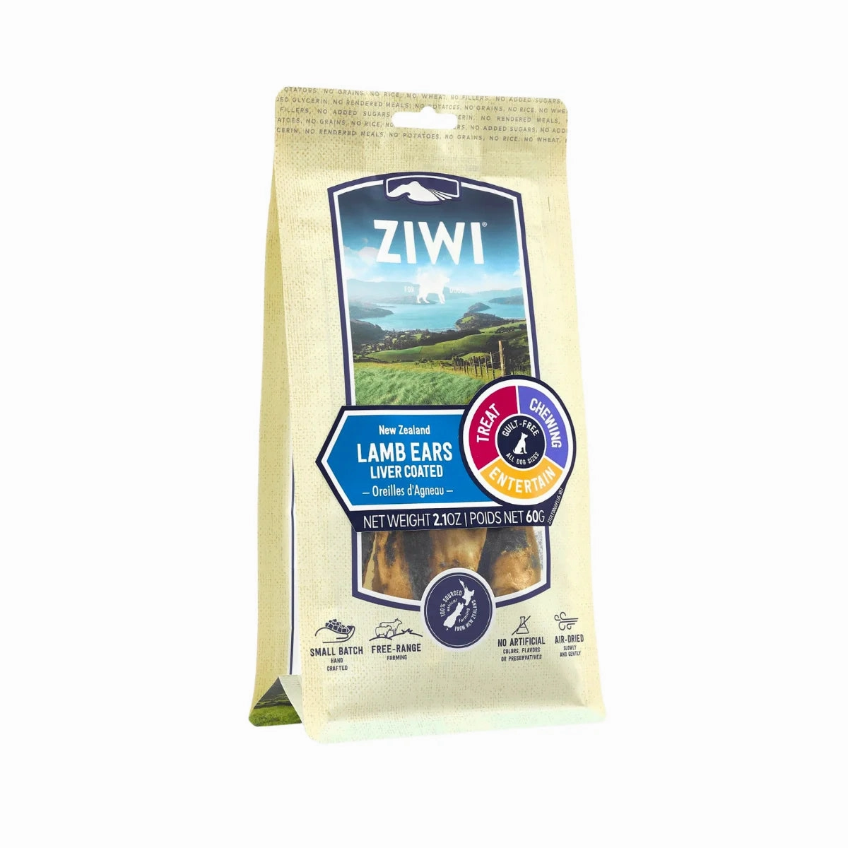 ZiwiPeak Oral Healthcare Chews - Lamb Ears 60g